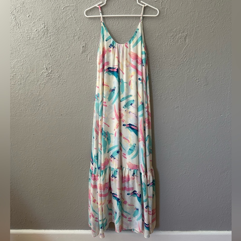 Beautiful bright colors maxi dress